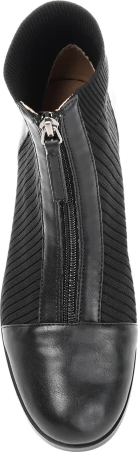 Journee Collection Women's Bexlie Front Zip Knit Ankle Booties - Image 5