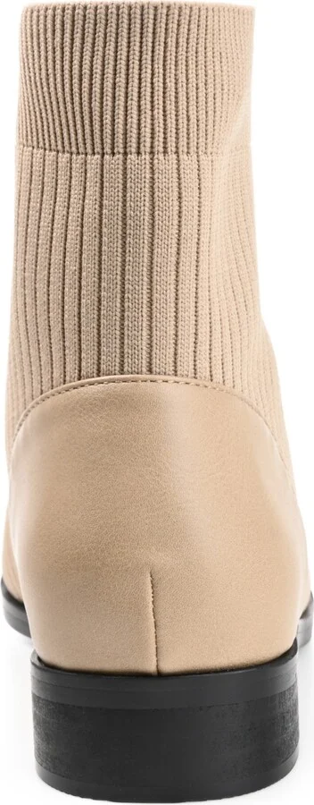 Journee Collection Women's Bexlie Front Zip Knit Ankle Booties - Image 7