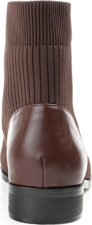 Journee Collection Women's Bexlie Front Zip Knit Ankle Booties - Image 11