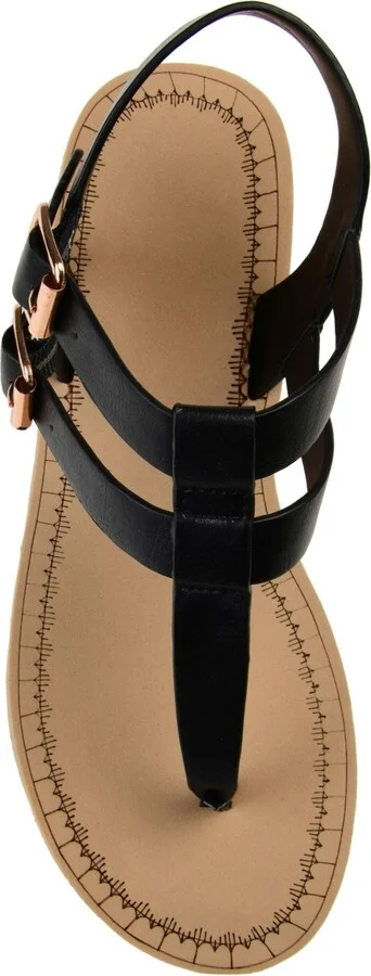 Journee Collection Women's Bianca Double Buckle Platform Wedge Sandals - Image 4