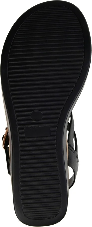 Journee Collection Women's Bianca Double Buckle Platform Wedge Sandals - Image 5