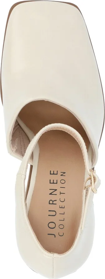 Journee Collection Women's Bobby Block Heel Square Toe Pumps - Image 4