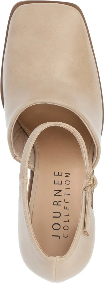 Journee Collection Women's Bobby Block Heel Square Toe Pumps - Image 8