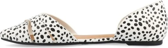 Journee Collection Women's Brandee Slip On Almond Toe Ballet Flats Animal - Image 2