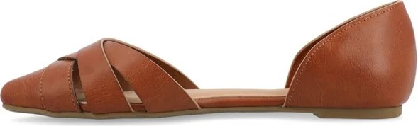 Journee Collection Women's Brandee Slip On Almond Toe Ballet Flats Animal - Image 4