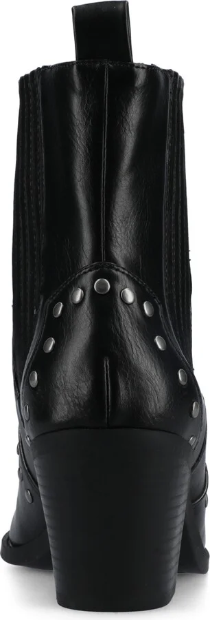 Journee Collection Women's Braylee Western Studded Ankle Booties - Image 3