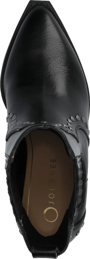 Journee Collection Women's Braylee Western Studded Ankle Booties - Image 4