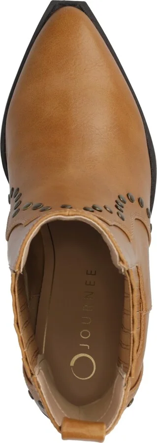 Journee Collection Women's Braylee Western Studded Ankle Booties - Image 8