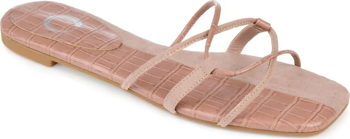 Journee Collection Womens Breena Slide Blush 7 M