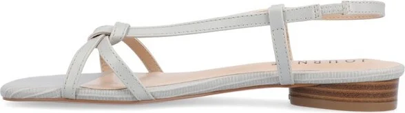 Journee Collection Women's Bridget Sling Back Low Block Heel Sandals Taupe - Image 7