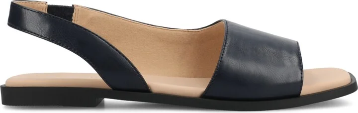 Journee Collection Women's Brinsley Slingback D'Orsay Flat Sandals - Image 7