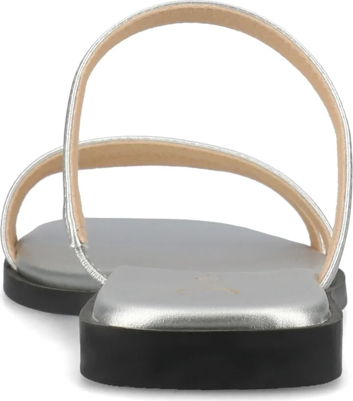 Journee Collection Women's Brisa Multi Strap Slip On Flat Sandals - Image 8
