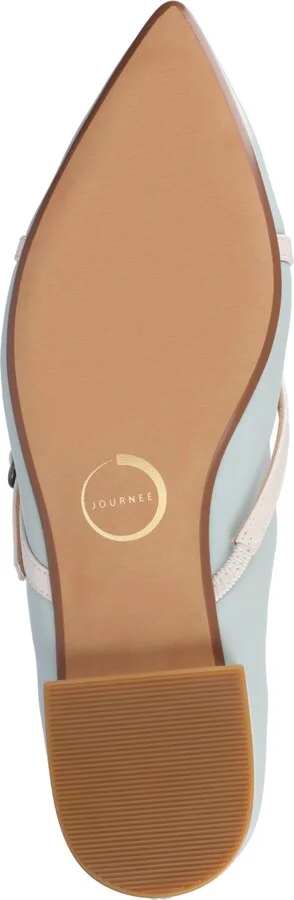 Journee Collection Women's Camby Crisscross Strap Pointed Toe Flats - Image 10