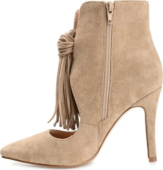 Journee Collection Women's Cameron Pointed Toe Stiletto Ankle Booties Navy W - Image 5