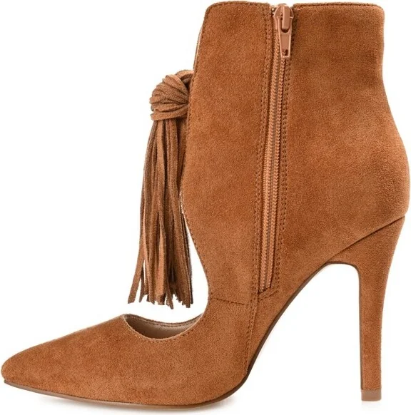 Journee Collection Women's Cameron Pointed Toe Stiletto Ankle Booties Navy W - Image 6
