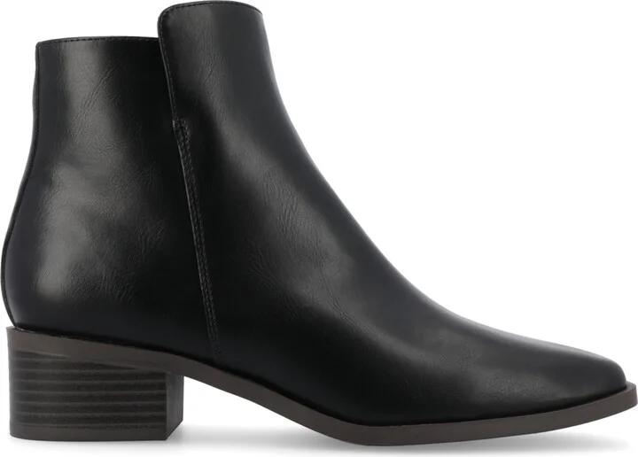 Journee Collection Women's Cappri Block Heel Square Toe Ankle Booties - Image 2