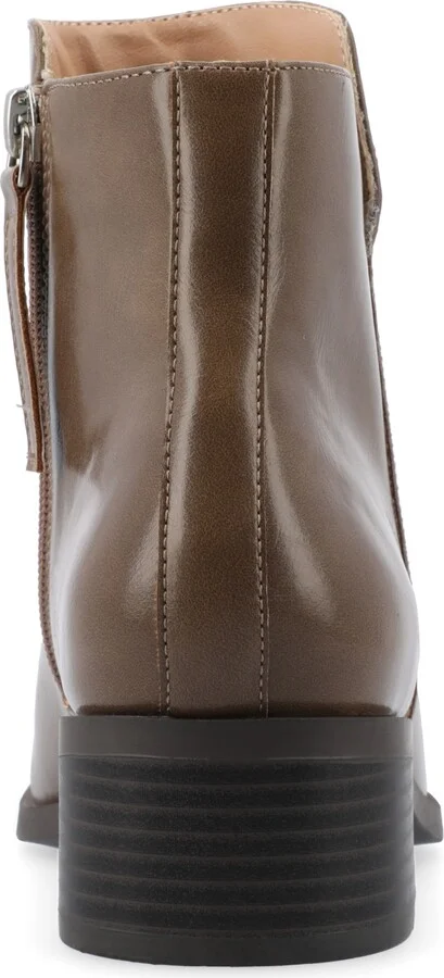 Journee Collection Women's Cappri Block Heel Square Toe Ankle Booties - Image 7