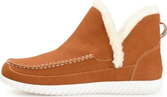 Journee Collection Womens Capreece Tru Comfort Foam Slip On Moccasin Round Toe Slippers Brown 7 - Image 2