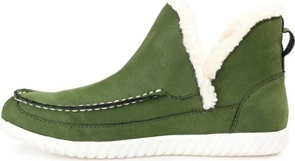 Journee Collection Womens Capreece Tru Comfort Foam Slip On Moccasin Round Toe Slippers Green 7 - Image 2