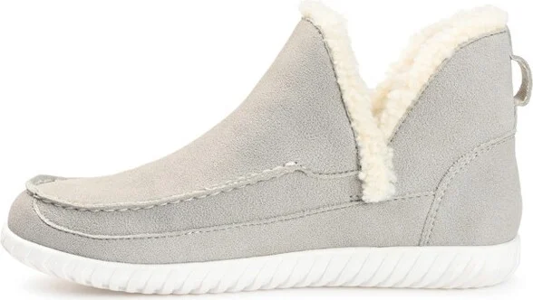 Journee Collection Womens Capreece Tru Comfort Foam Slip On Moccasin Round Toe Slippers Grey 6 - Image 2
