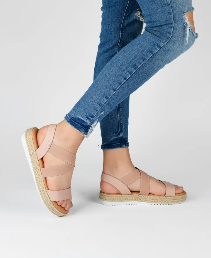 Journee Collection Women's Caroline Strappy Espadrille Sandals - Image 6