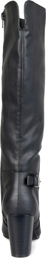 Journee Collection Women's Carver Block Heel Knee High Boots - Image 4