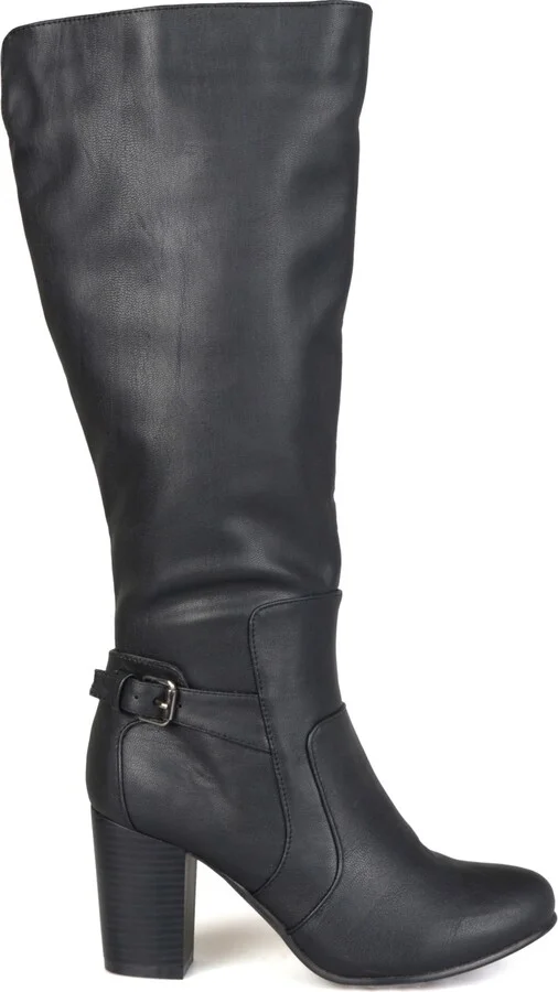 Journee Collection Women's Carver Block Heel Knee High Boots - Image 5