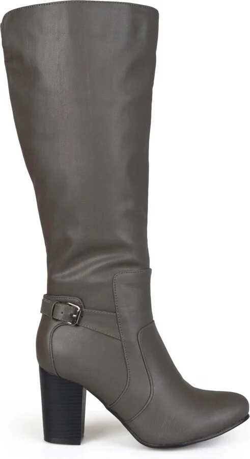 Journee Collection Women's Carver Block Heel Knee High Boots - Image 9