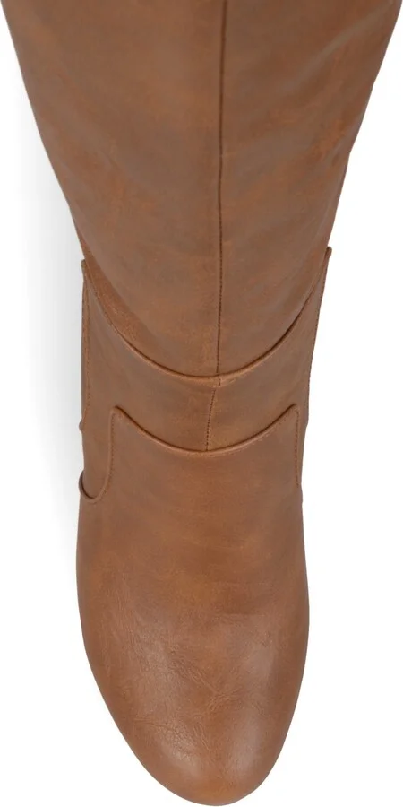 Journee Collection Women's Carver Wide Calf Block Heel Knee High Boots - Image 3