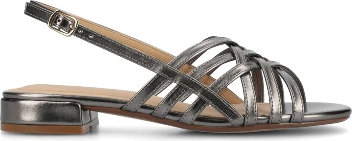 Journee Collection Women's Cassandra Woven Slingback Flat Sandals - Image 2