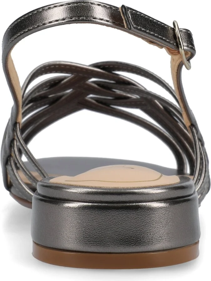 Journee Collection Women's Cassandra Woven Slingback Flat Sandals - Image 3