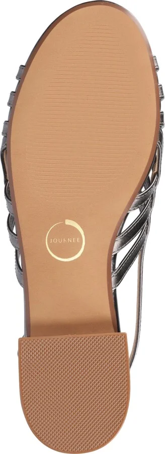 Journee Collection Women's Cassandra Woven Slingback Flat Sandals - Image 5
