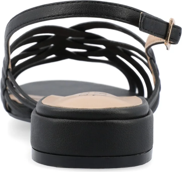 Journee Collection Women's Cassandra Woven Slingback Flat Sandals - Image 7