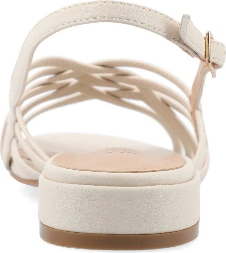 Journee Collection Women's Cassandra Woven Slingback Flat Sandals - Image 11