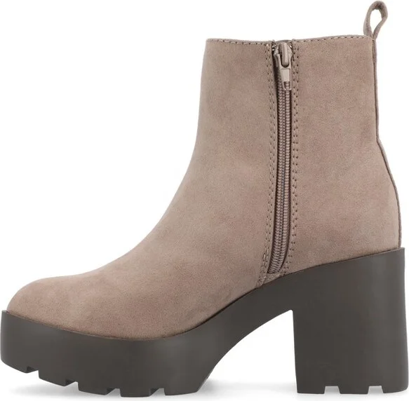 Journee Collection Women's Cassidy Booties Taupe - Image 2