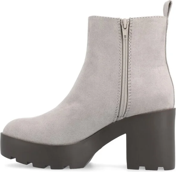 Journee Collection Women's Cassidy Booties Taupe - Image 5