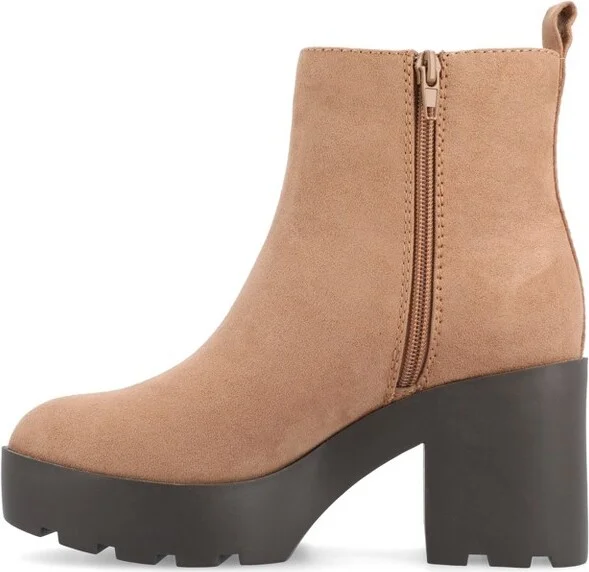 Journee Collection Women's Cassidy Booties Taupe - Image 7