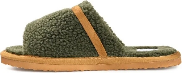 Journee Collection Womens Caterina Tru Comfort Foam Slip On Slide Open Toe Slippers Forest - Image 2