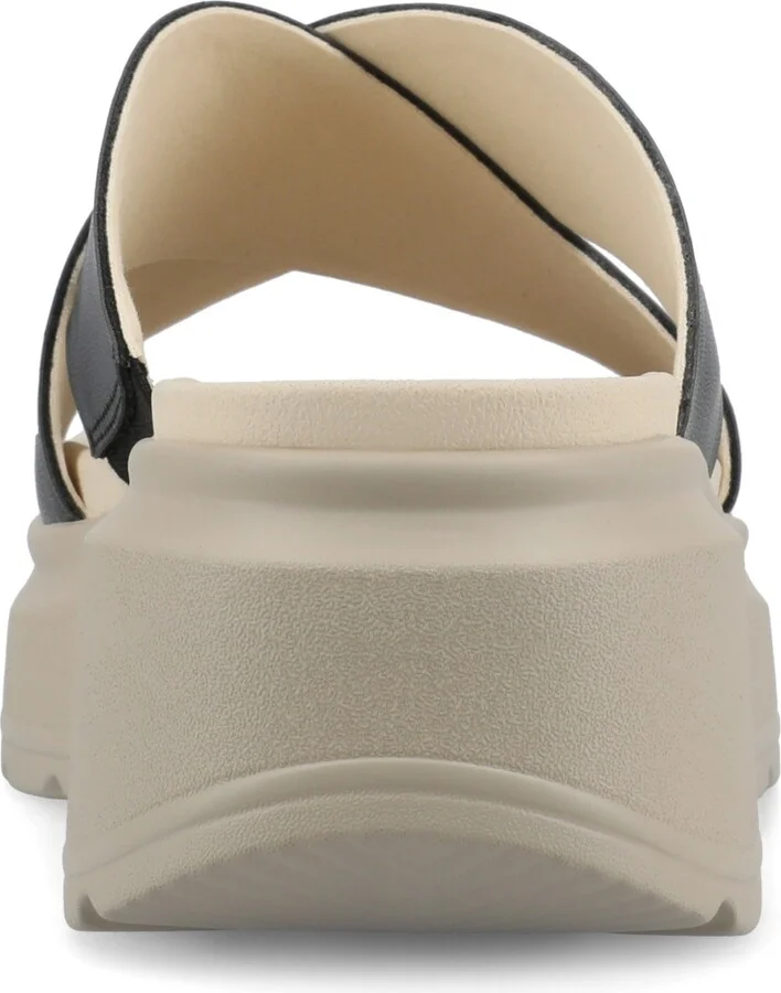 Journee Collection Women's Cathie Crisscross Platform Wedge Sandals - Image 3