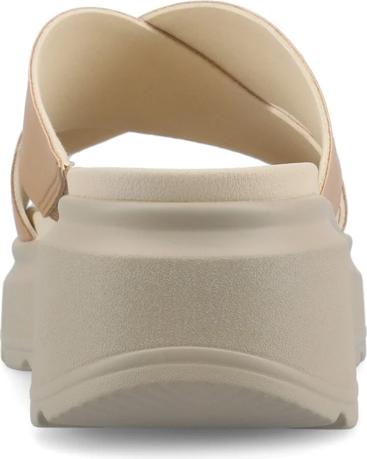 Journee Collection Women's Cathie Crisscross Platform Wedge Sandals - Image 8