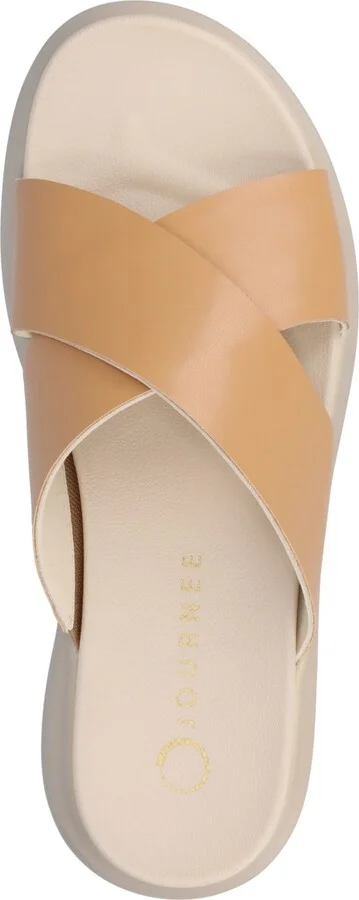Journee Collection Women's Cathie Crisscross Platform Wedge Sandals - Image 9