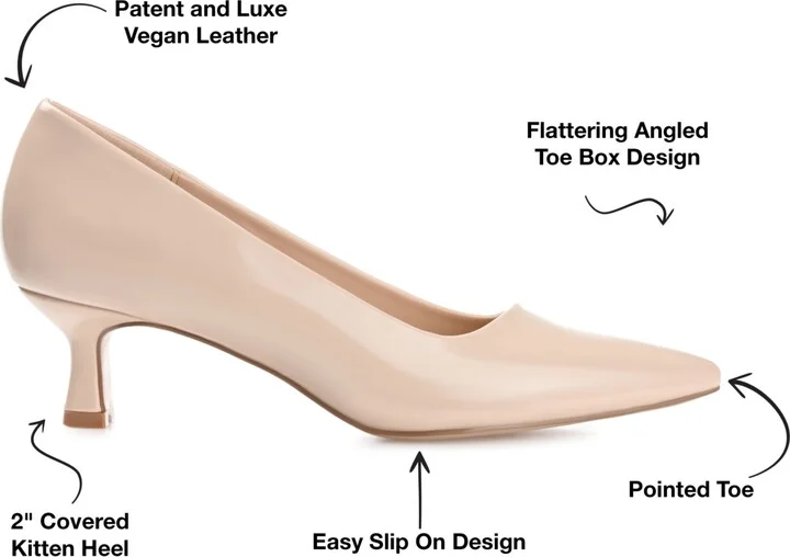 Journee Collection Women's Celica Kitten Heel Pumps - Image 6