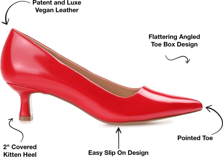 Journee Collection Women's Celica Kitten Heel Pumps - Image 11