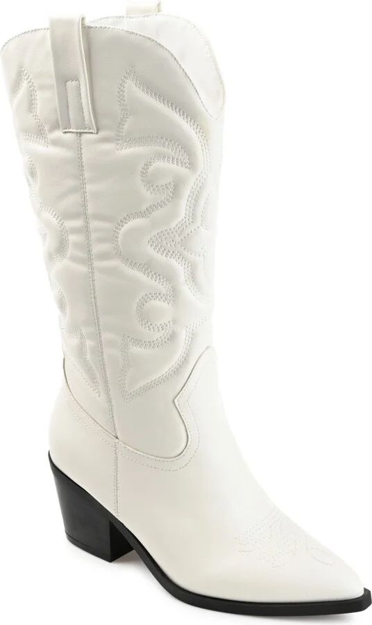 Journee Collection Women's Chantry Mid Shaft Western Boots