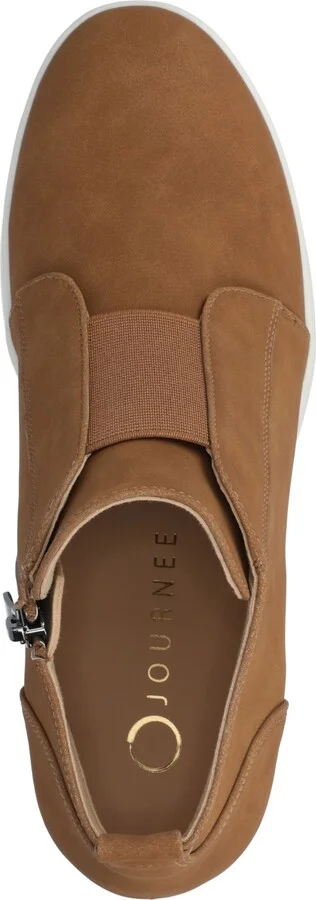 Journee Collection Women's Clara Inside Zip Wedge Sneakers - Image 8