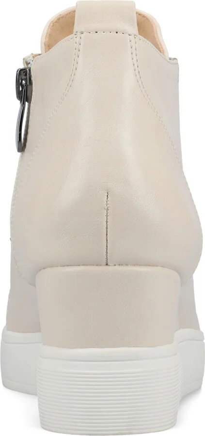 Journee Collection Women's Clara Inside Zip Wedge Sneakers - Image 11