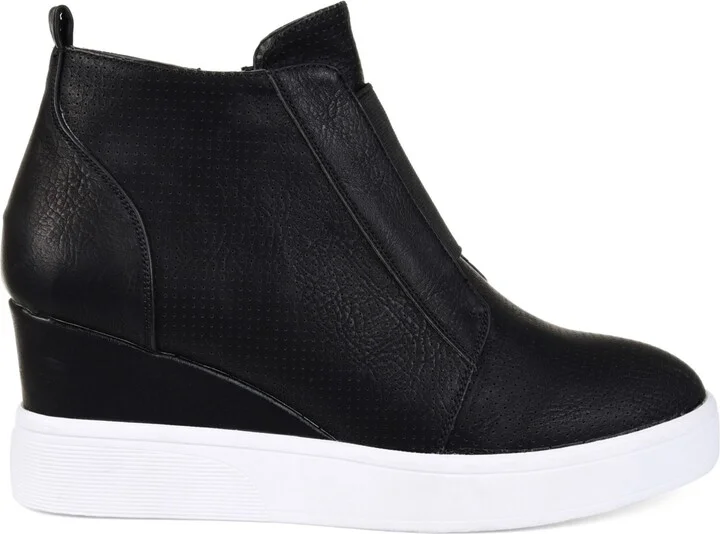 Journee Collection Women's Clara Wedge Sneakers - Image 10