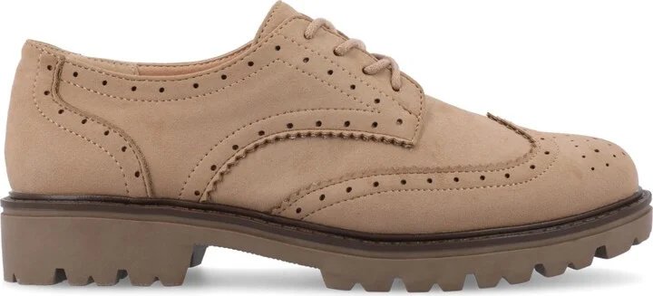 Journee Collection Women's Claudiya Oxford Lug Sole Loafers - Image 2