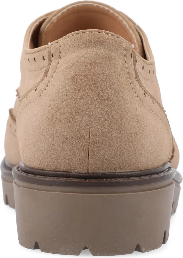 Journee Collection Women's Claudiya Oxford Lug Sole Loafers - Image 3