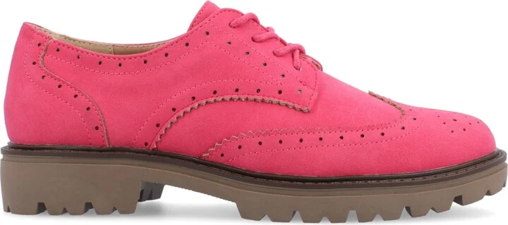 Journee Collection Women's Claudiya Oxford Lug Sole Loafers - Image 6